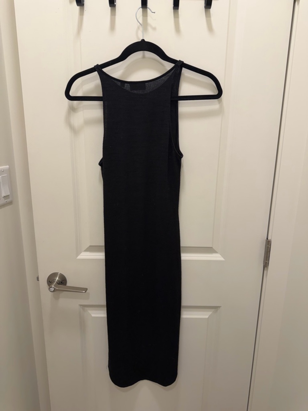 Wilfred Black Sleeveless Ribbed Maxi Dress - Picture 3 of 7